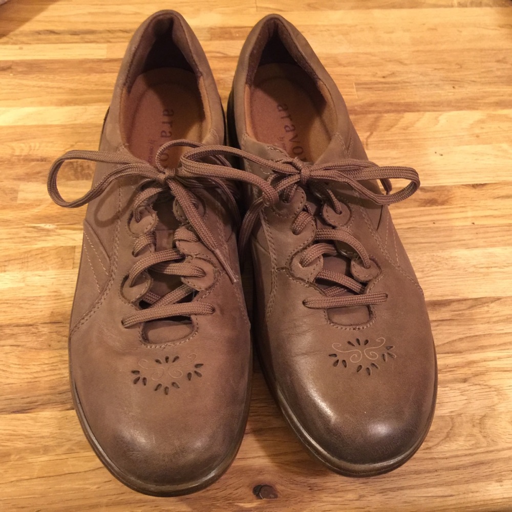 Aravon Oxfords, Leather, Sz 9 Narrow/AA